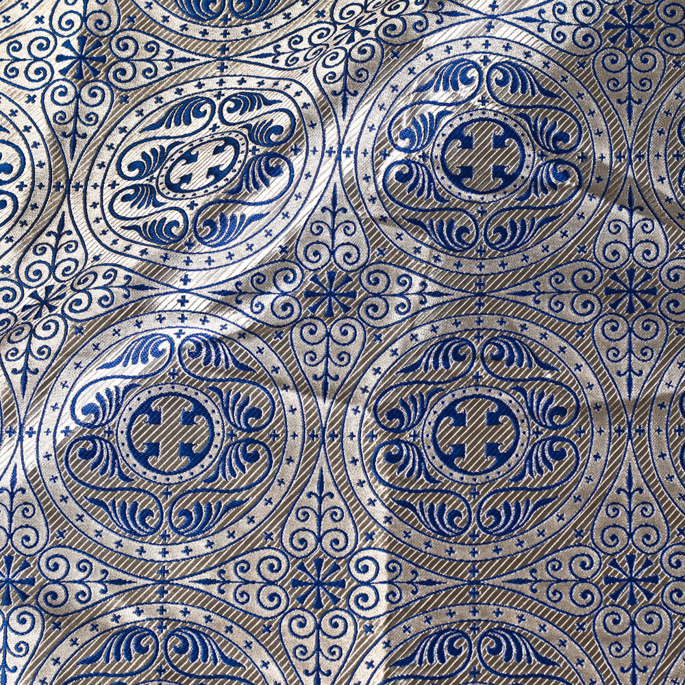 Greek Fabric blue (Muromskaya) Greek Fabric blue (Muromskaya)