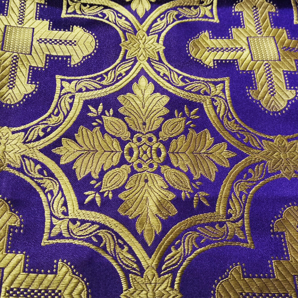 Church silk for temple vestments (Emmanuel) Church silk for temple vestments (Emmanuel)