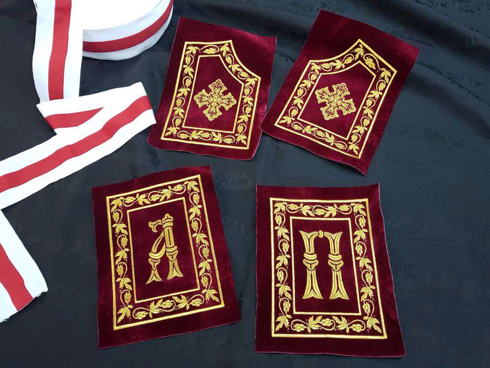 Silk for Mantle (width 300 cm) liturgical vestments