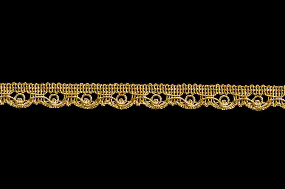 Decorative lace width 1.5 cm golden