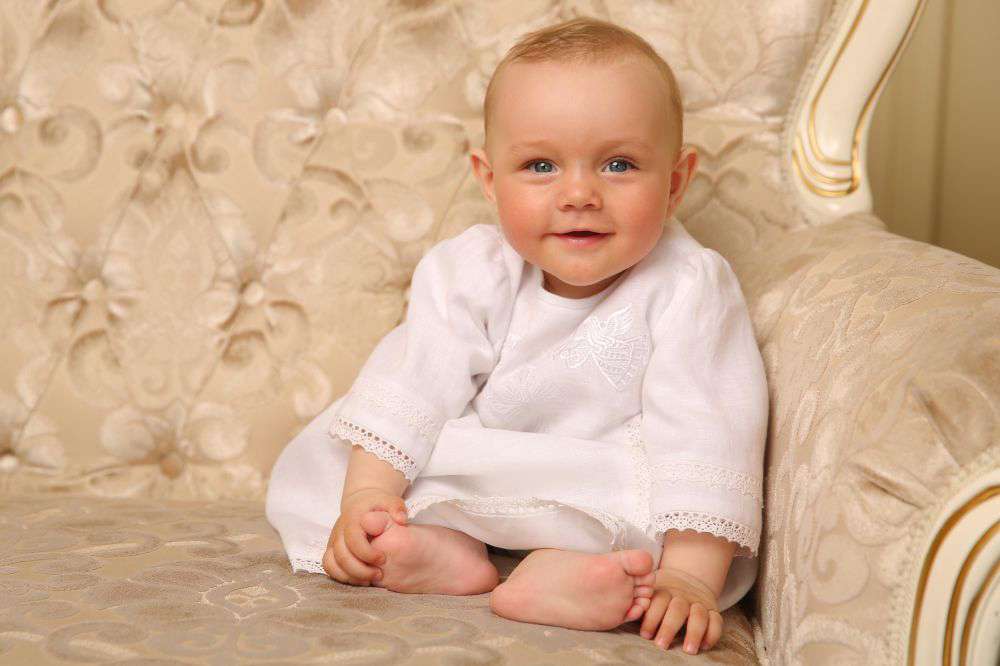 Linen tunic with embroidery (My angel) buy