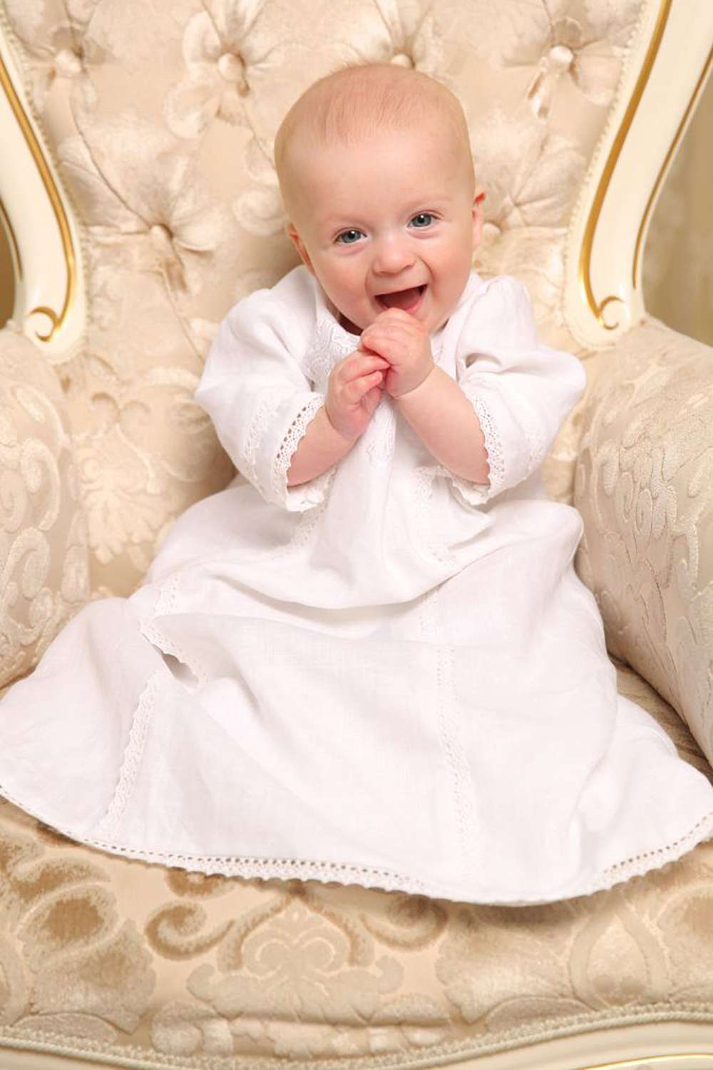 Linen tunic with embroidery (My angel) for sale