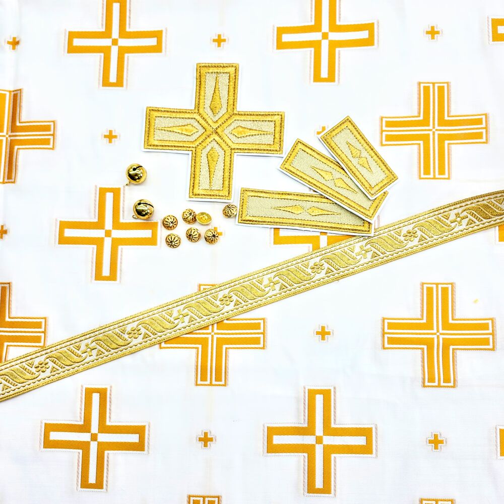 Brocade white (Crosses) for sale