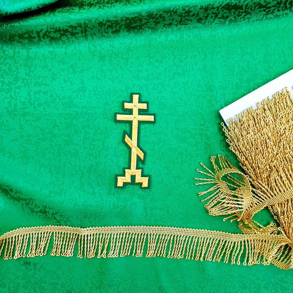 Green Liturgical Jacquard for sale