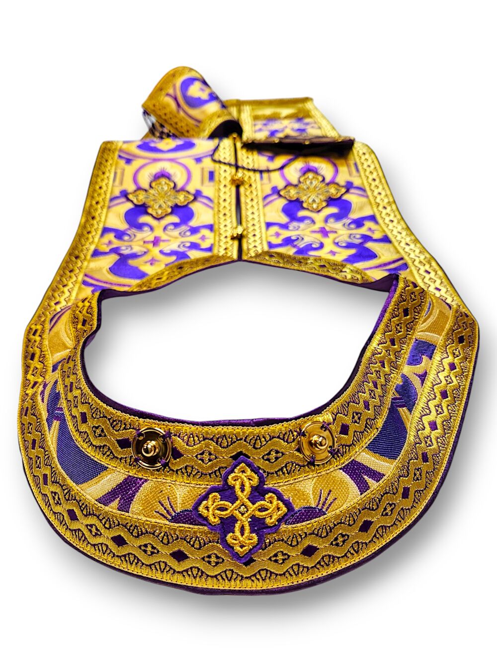 Combined priest's vestment with an embroidered icon Greek fabric