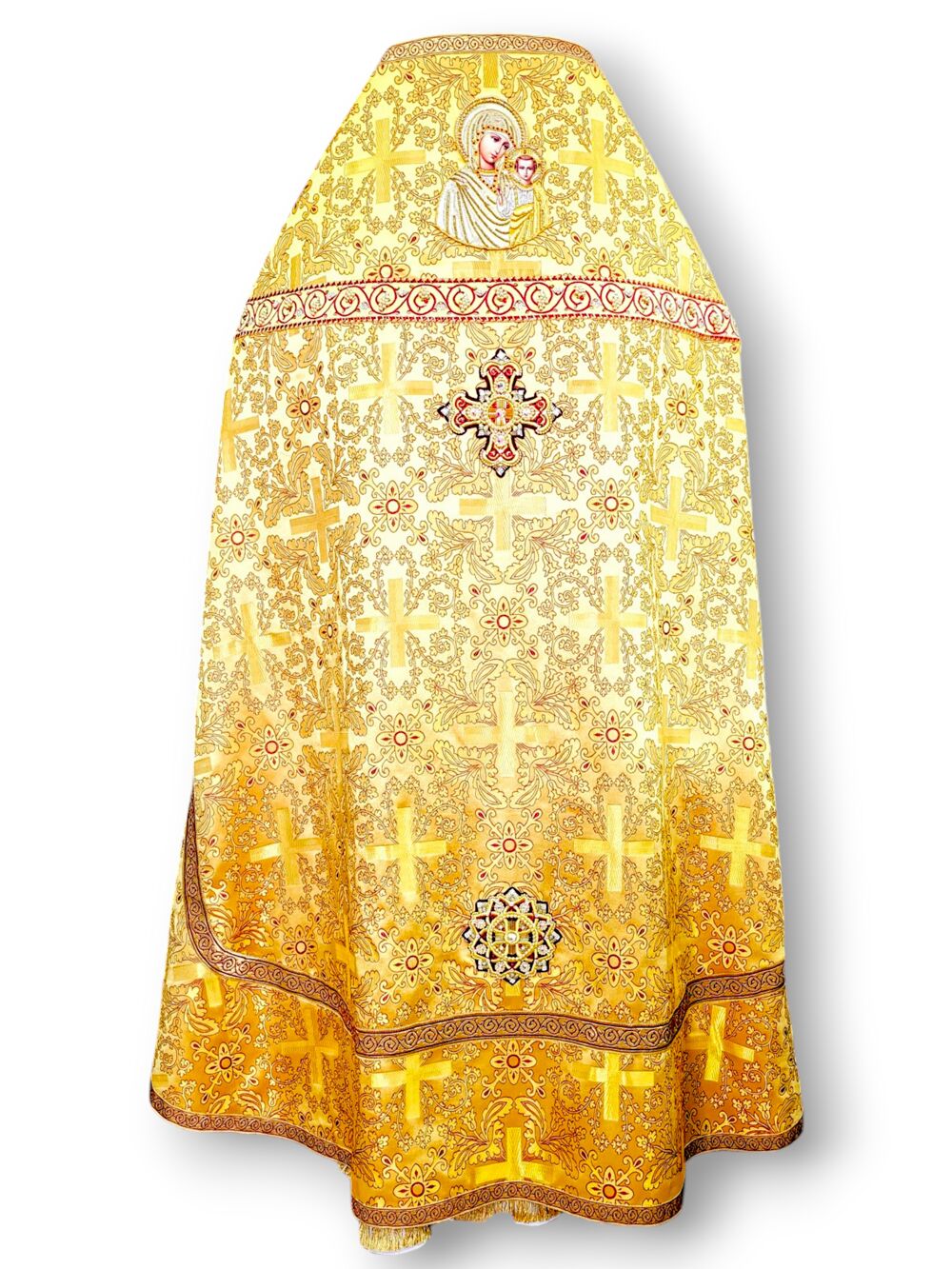 Готове облачення ієрея розшите камінням Swarovski, розмір 52–54, зріст 176–182 см купити