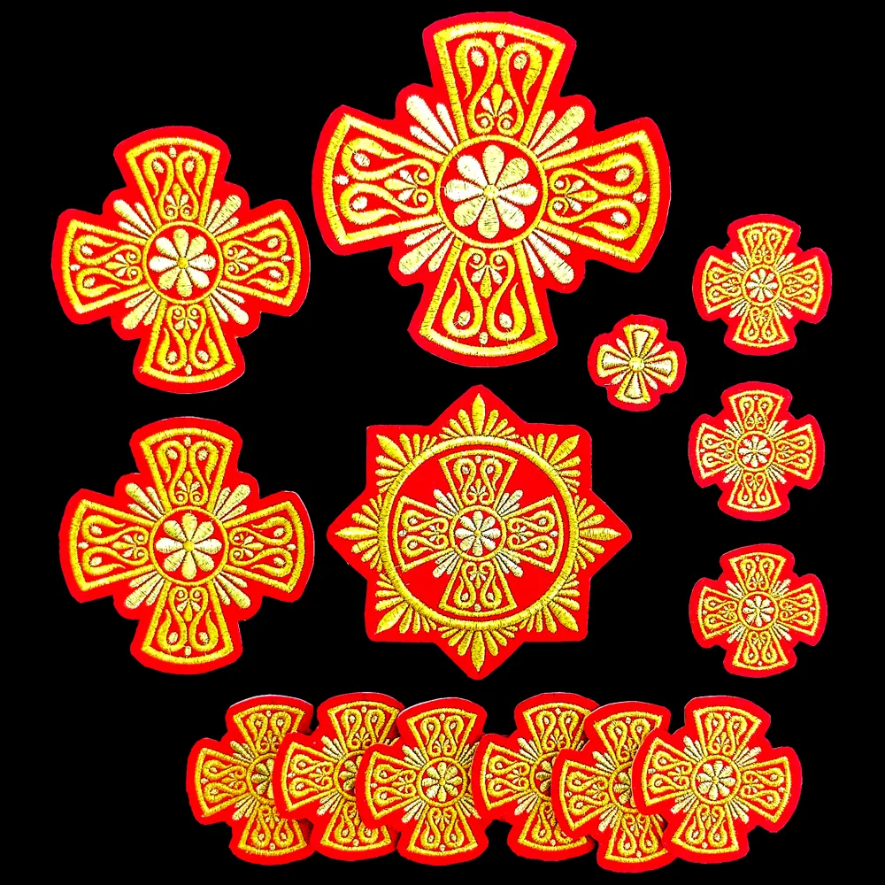 Вишиті хрести для облачення ієрея «Великодні»