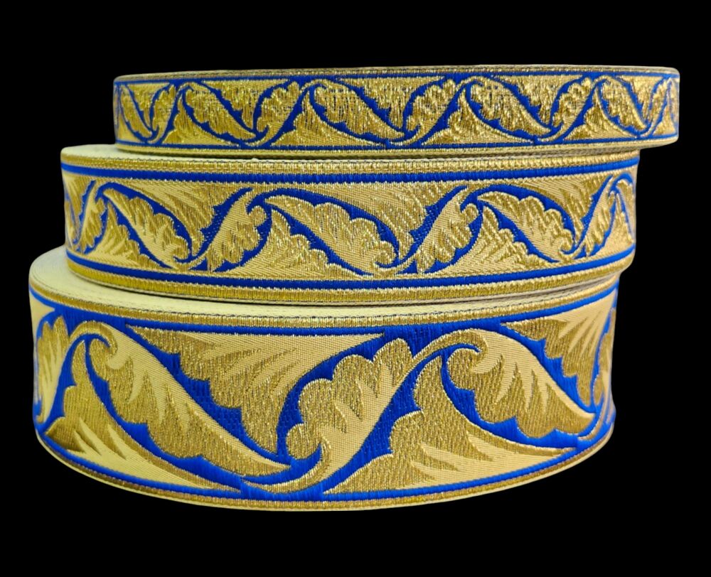 Galloon blue with gold (Polistavry)