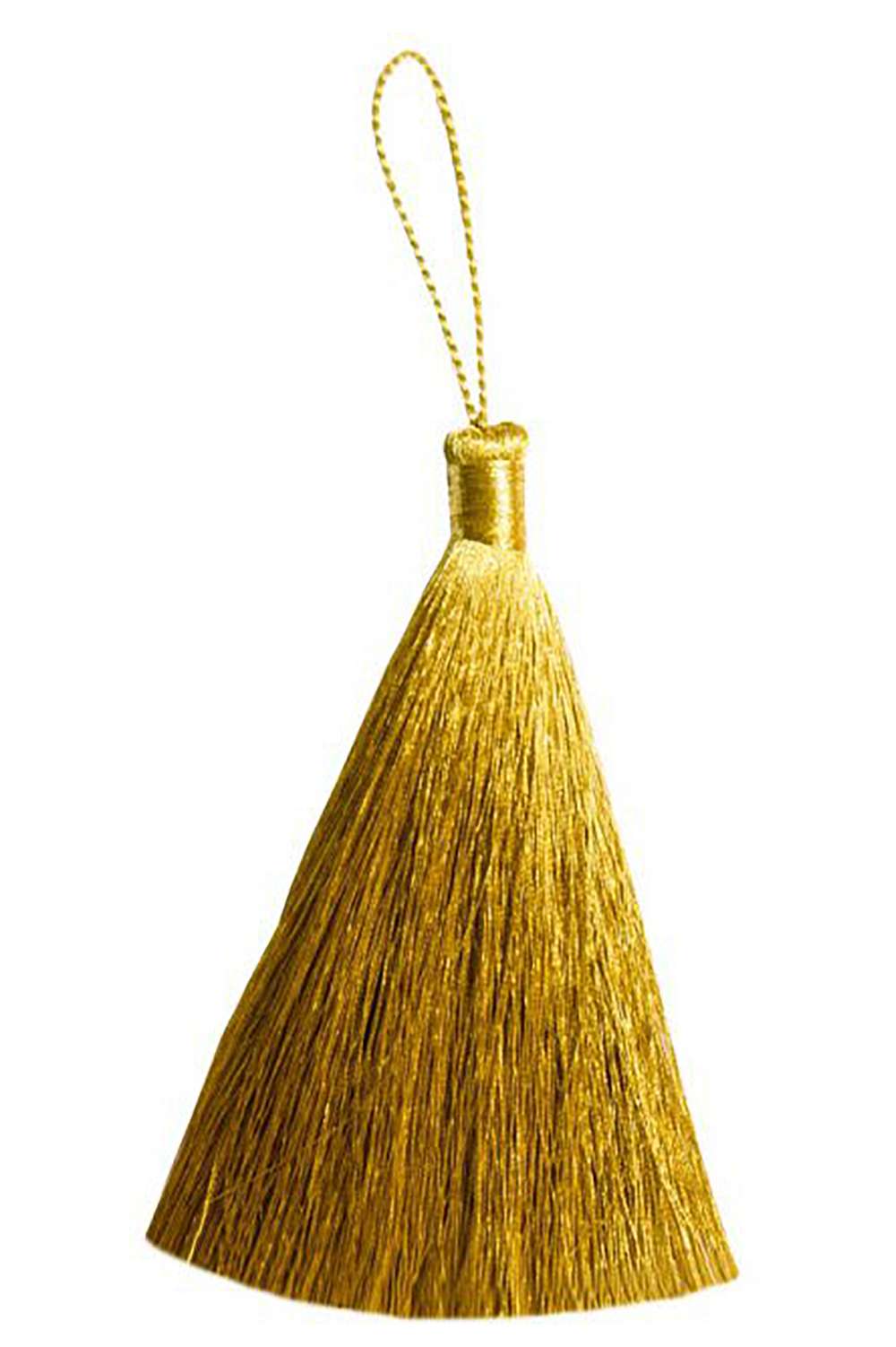 Straight thread tassel 9 cm golden buy