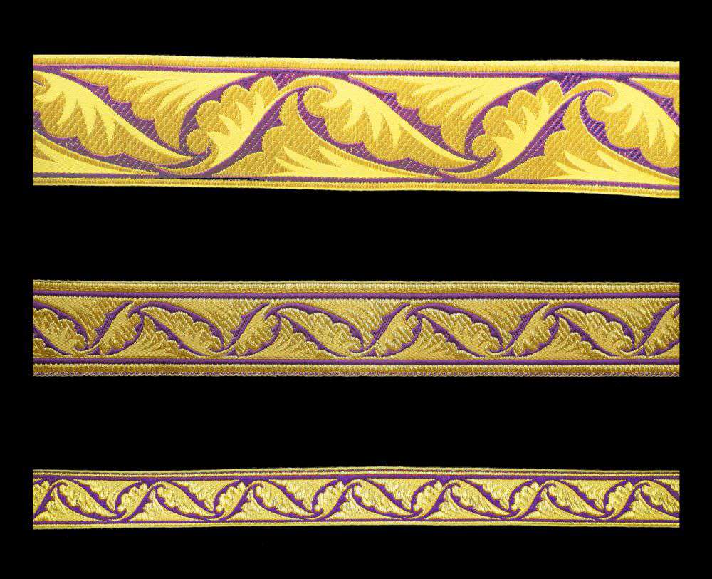 Galloon (Polistavry) violet with gold