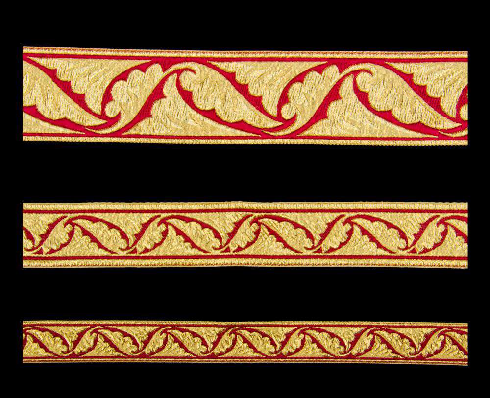 Galloon (Polistavry) red with gold