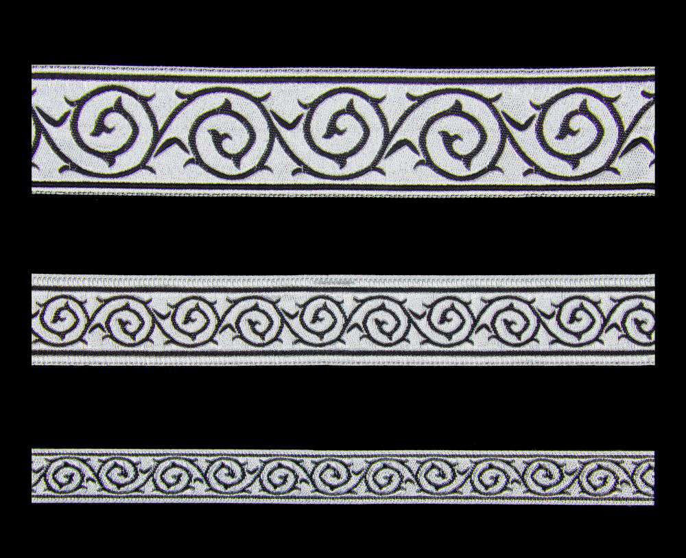 Galloon (Golgotha) black with silver for sale