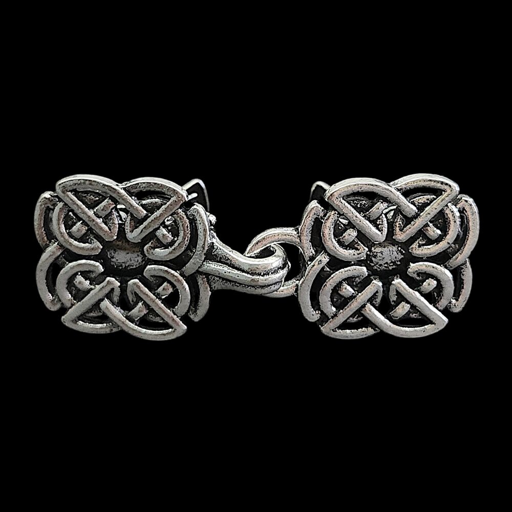 Silver colour robe clip