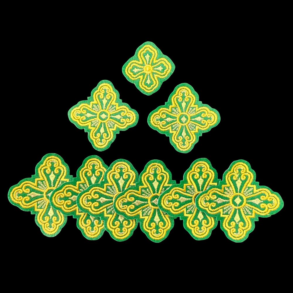 Embroidered Crosses for the stole set (The Entry)