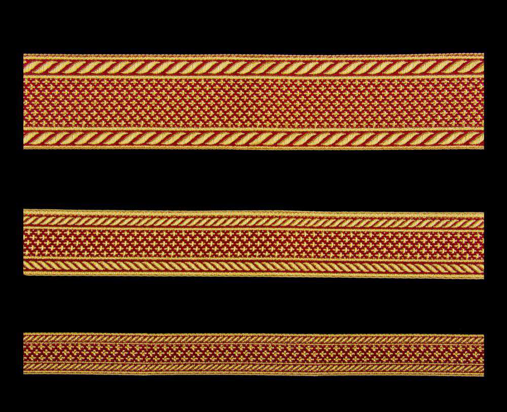 Galloon (Hilt) red with gold