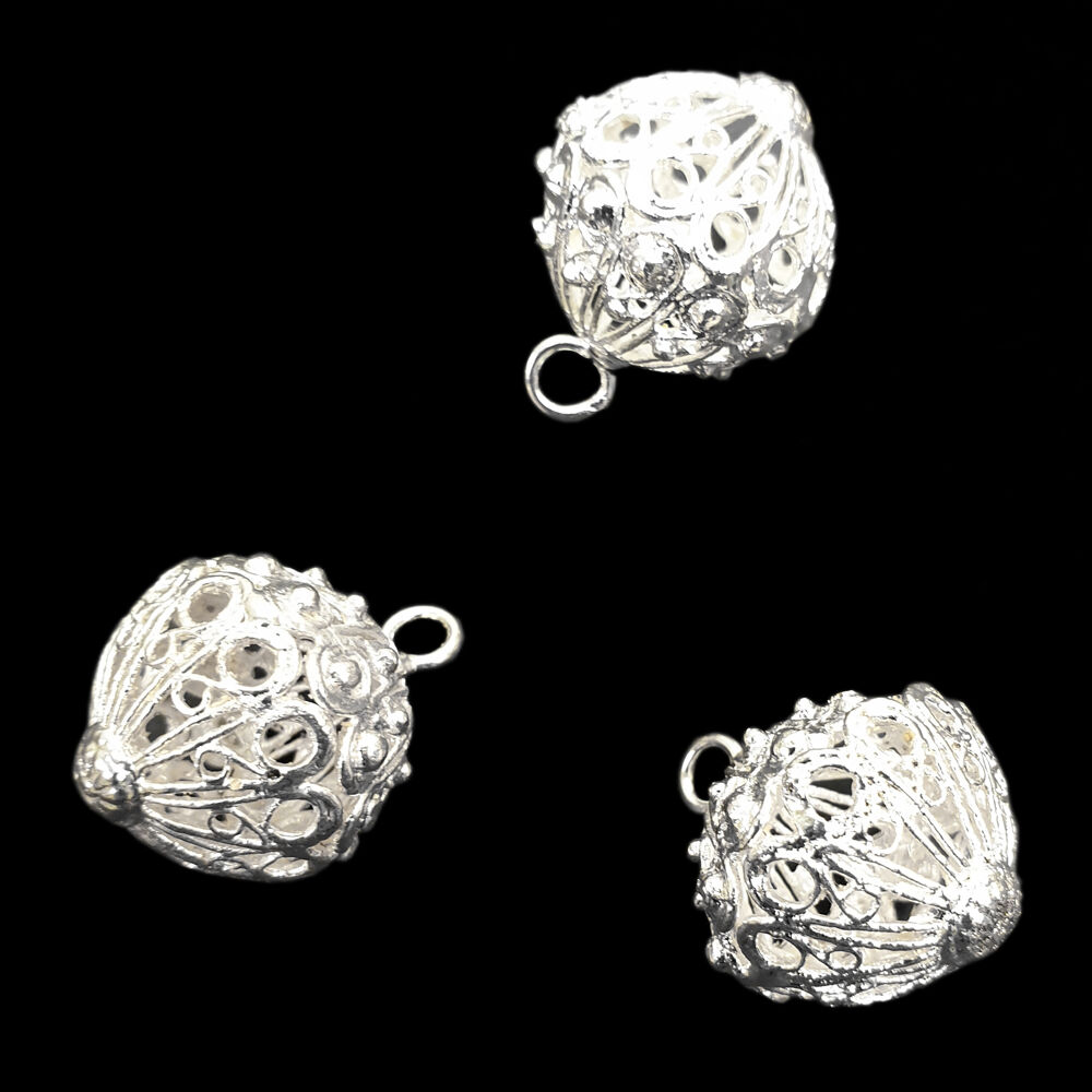 Metallic Button for Vestments, silver