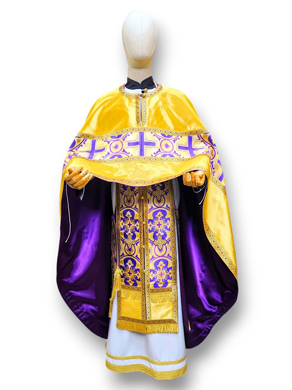Combined priest's vestment with an embroidered icon for sale