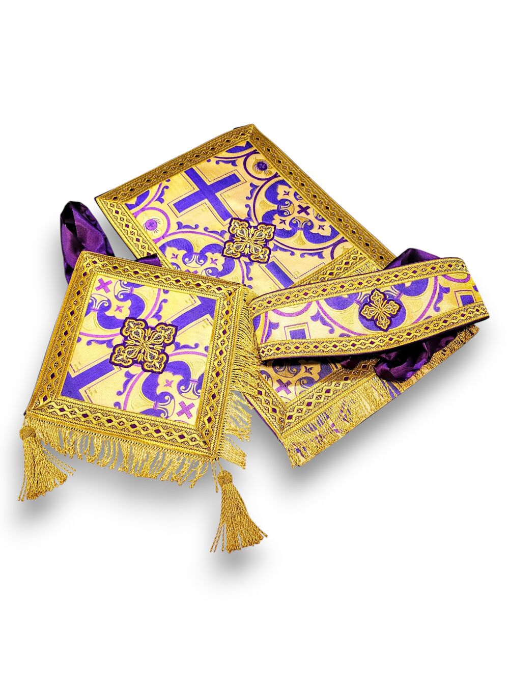 Combined priest's vestment with an embroidered icon liturgical vestments