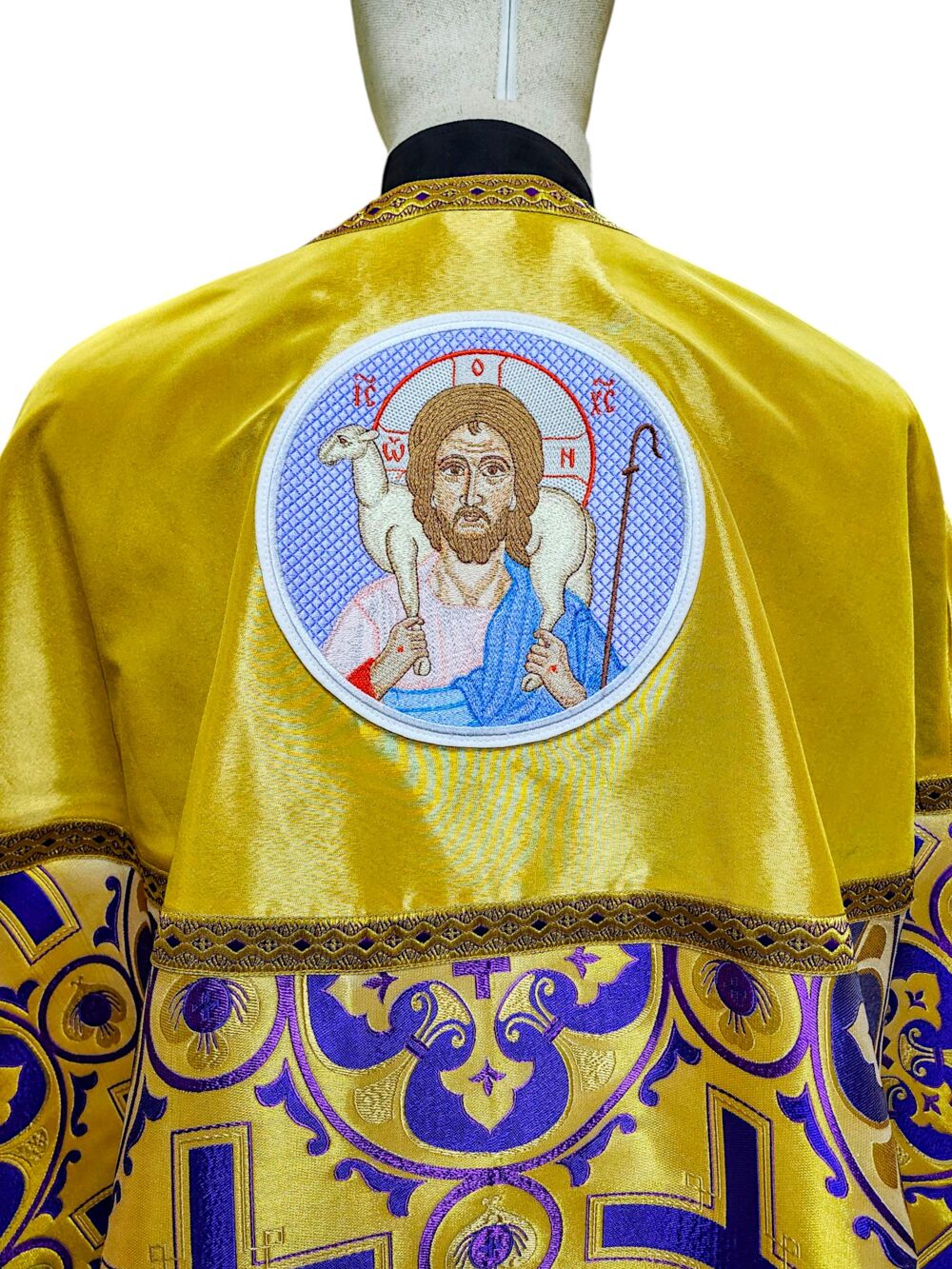 Combined priest's vestment with an embroidered icon buy