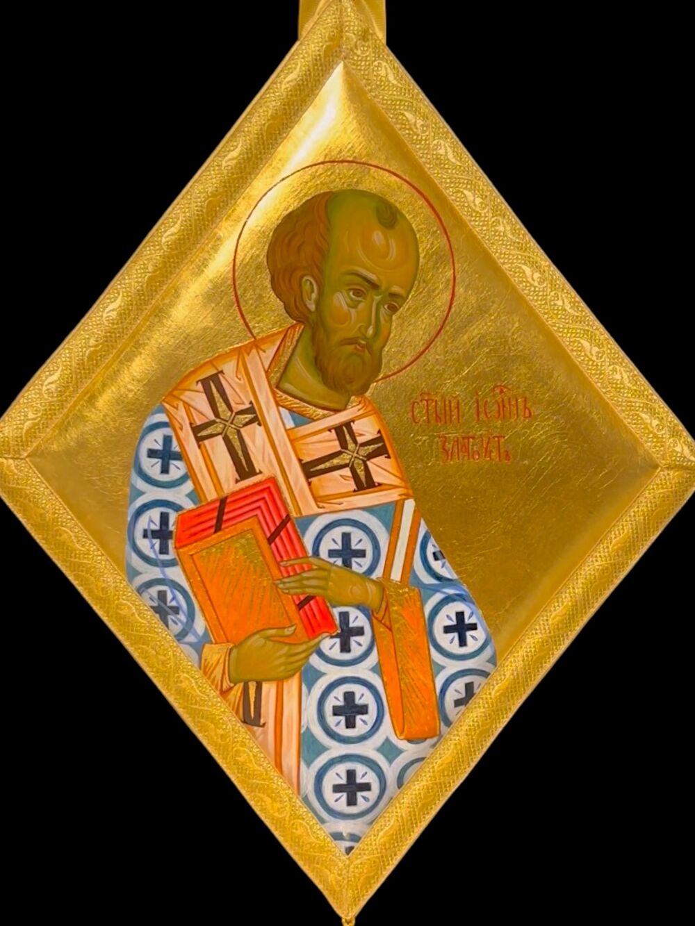 Палица с иконой «Иоанна Златоустого»