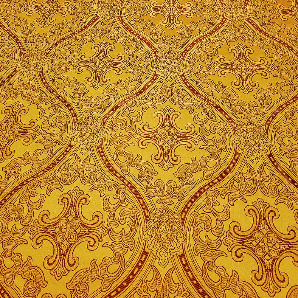 Brocade with metal thread yellow (Lavra) for sale