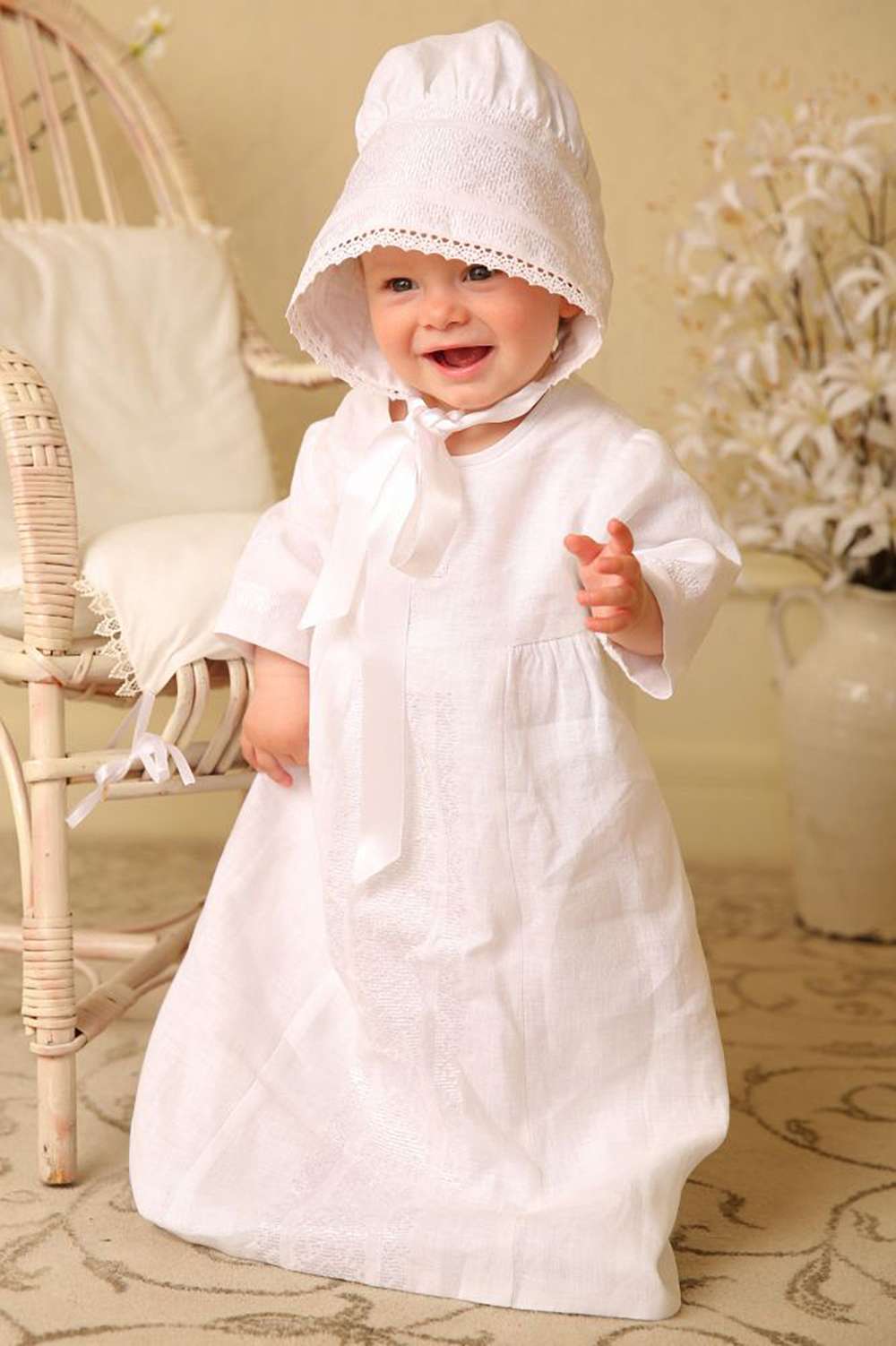 Linen tunic embroidered (Chrism) liturgical vestments
