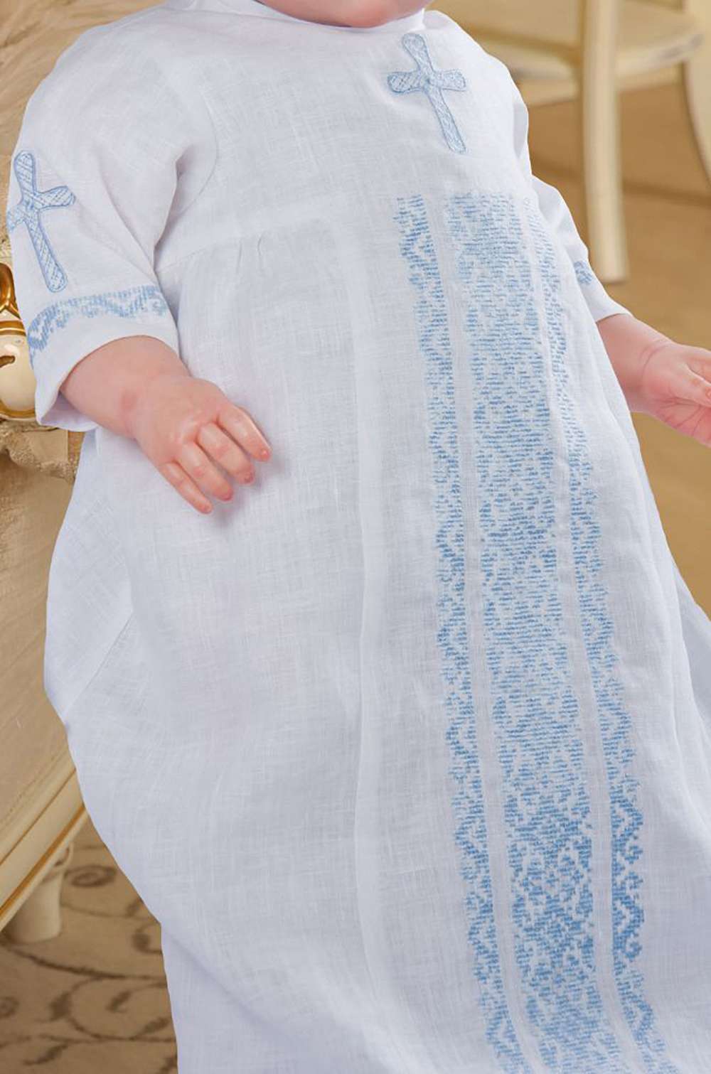Linen tunic embroidered (Chrism)