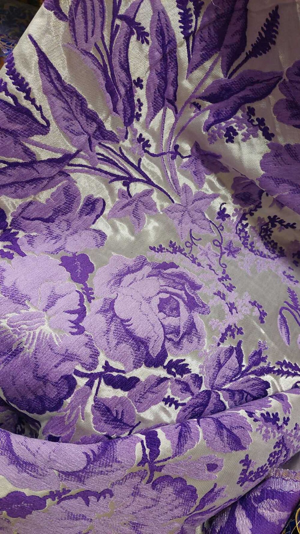 Church chenille purple with silver (Gordenia) for sale