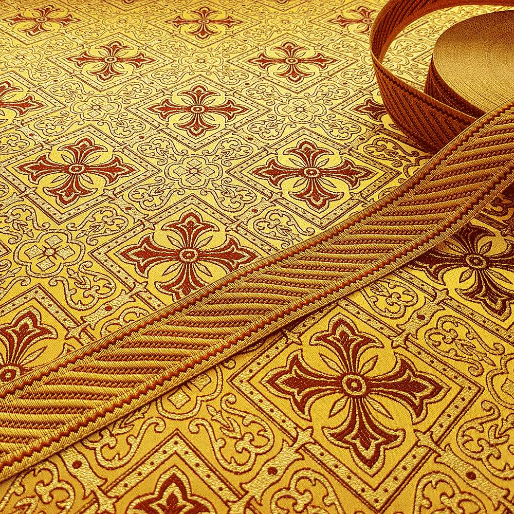 Fabric for Church Clothes yellow (Royal Lily) (width 200cm) buy