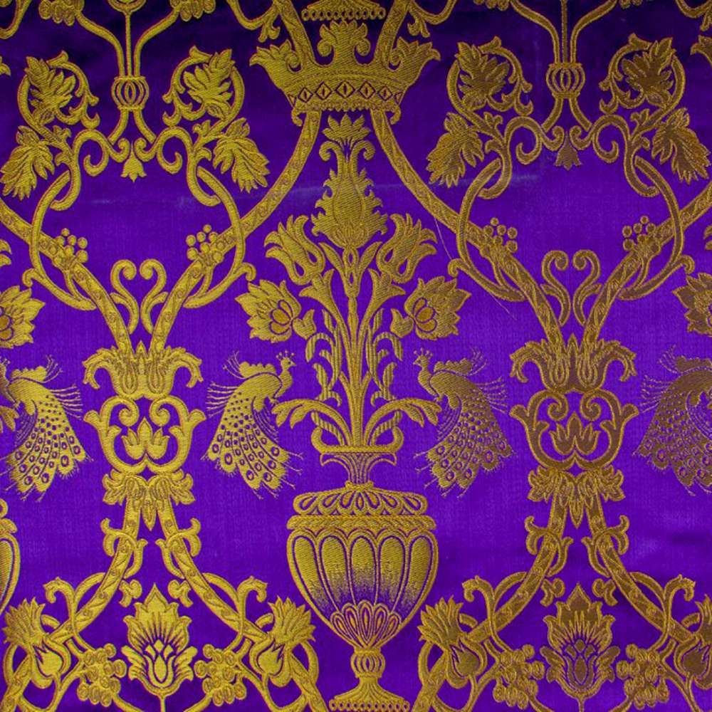 Парча «Райський сад» фіолетова Парча «Райський сад» фіолетова